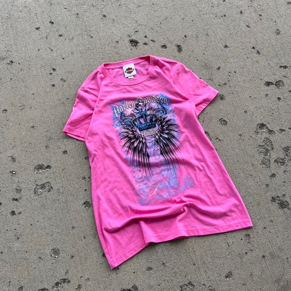 Harley Davidson Streetwear Y2K Biker Graphic Tee Shirt